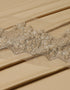 Beaded Border Lace Mix and Match - (Nude) + Satin (Beige)